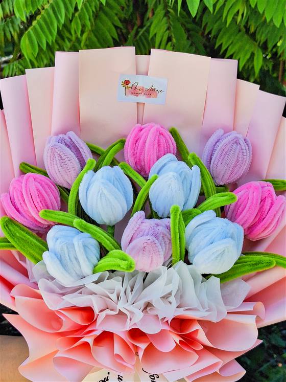 Fuzzy Wire Bouquet set 1 image B