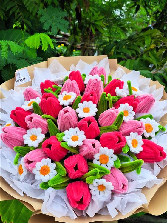 Fuzzy Wire Bouquet set 5 image B