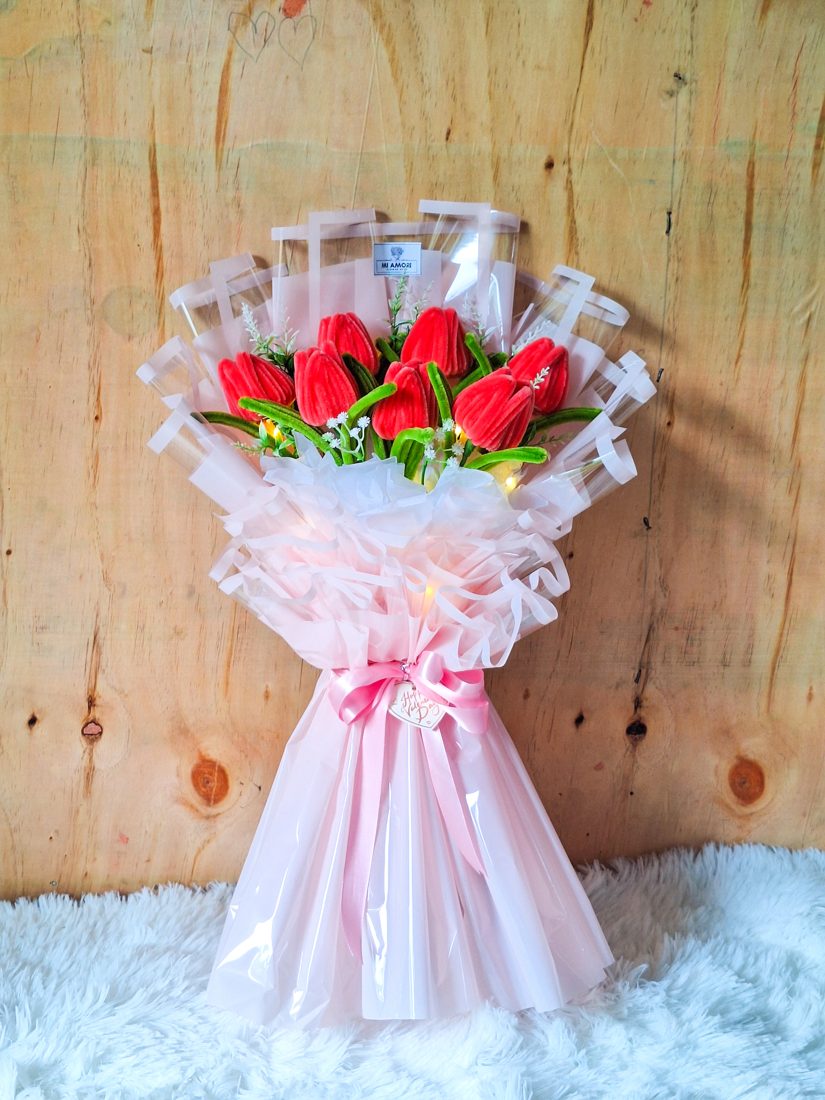 Fuzzy Wire Bouquet set 27 image A