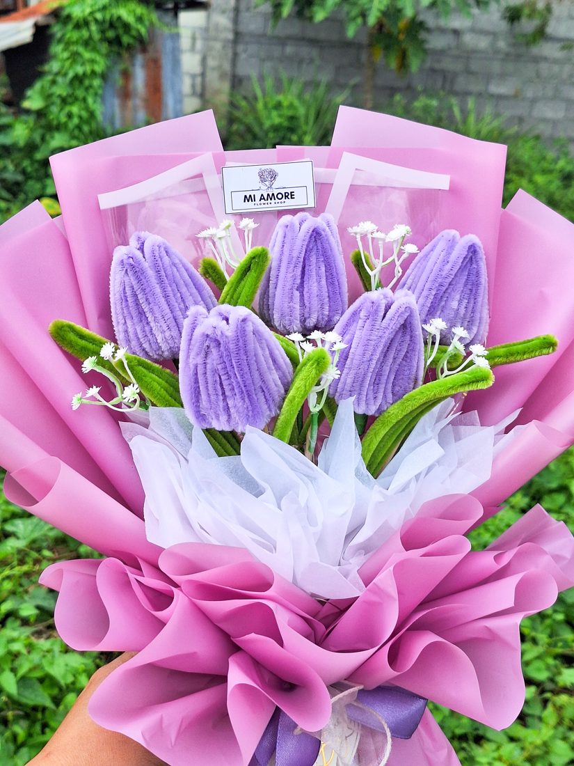 Fuzzy Wire Bouquet set 37 image B