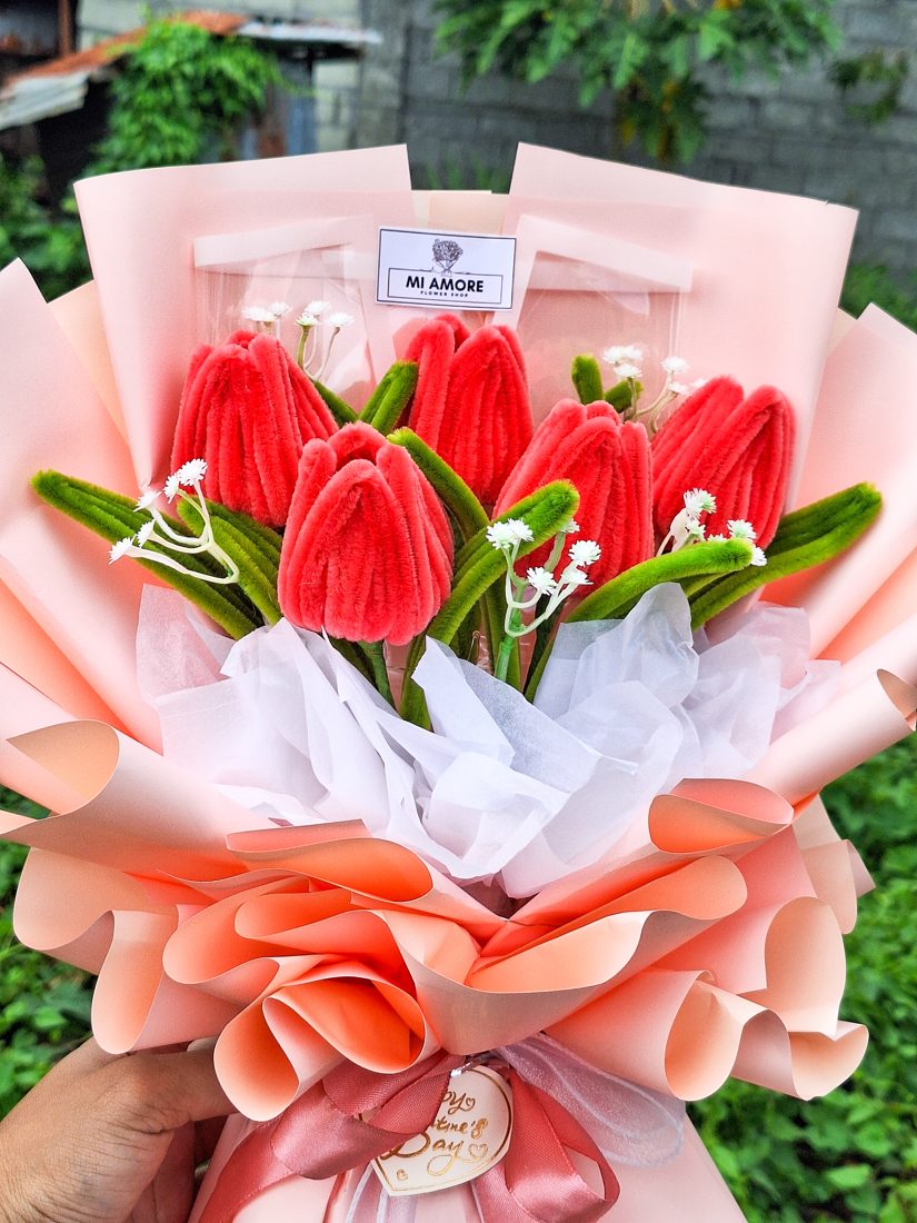 Fuzzy Wire Bouquet set 41 image B